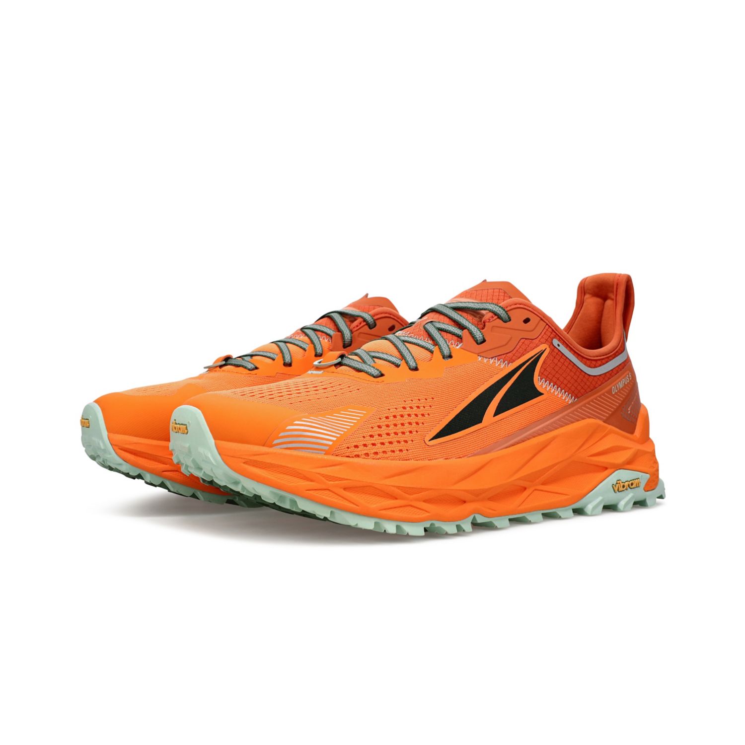 Altra Olympus 5 Men's Trail Running Shoes Orange | South Africa-57320949